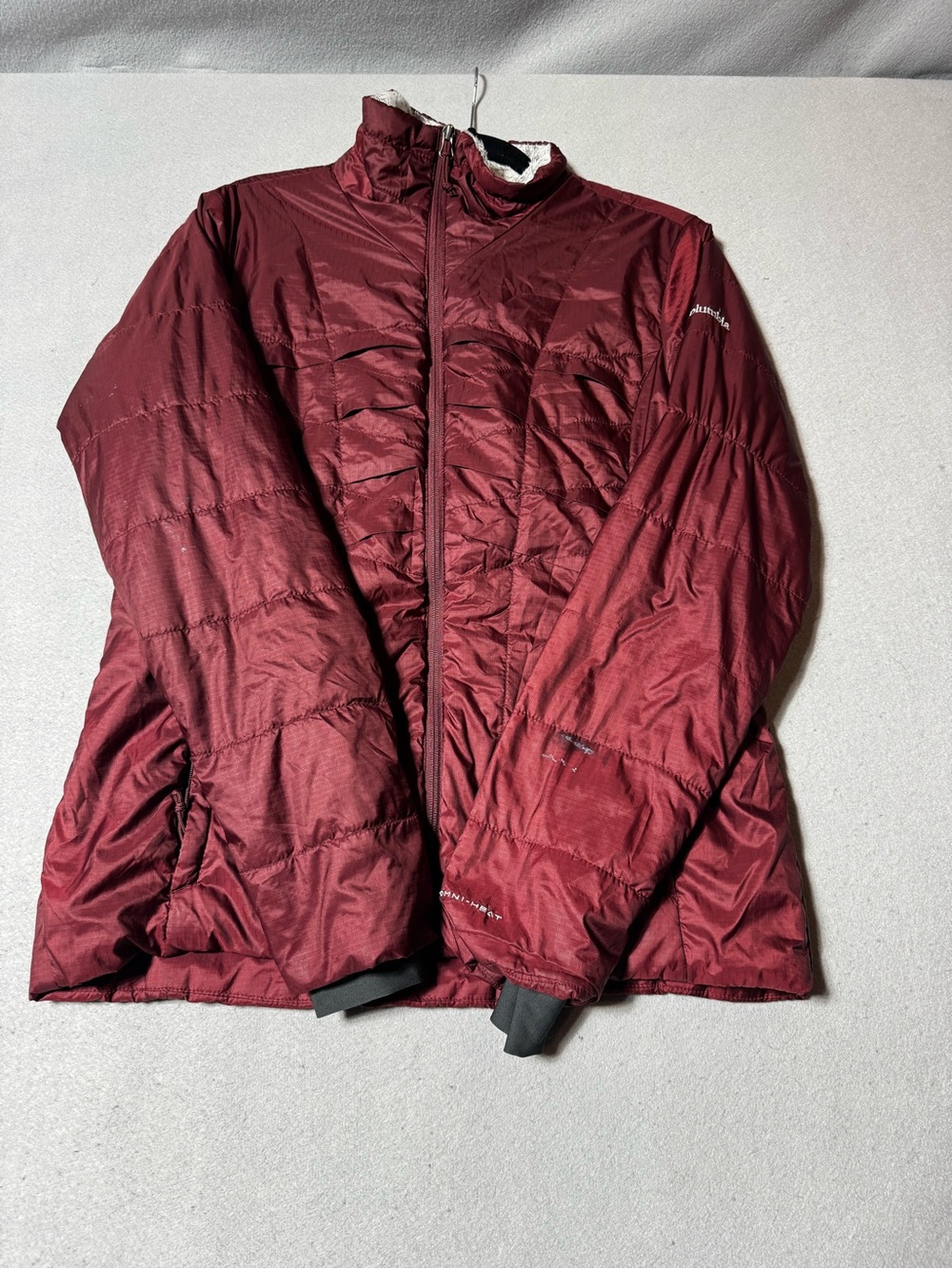 Columbia Women's Burgundy Quilted Insulated Puffer Jacket Size L